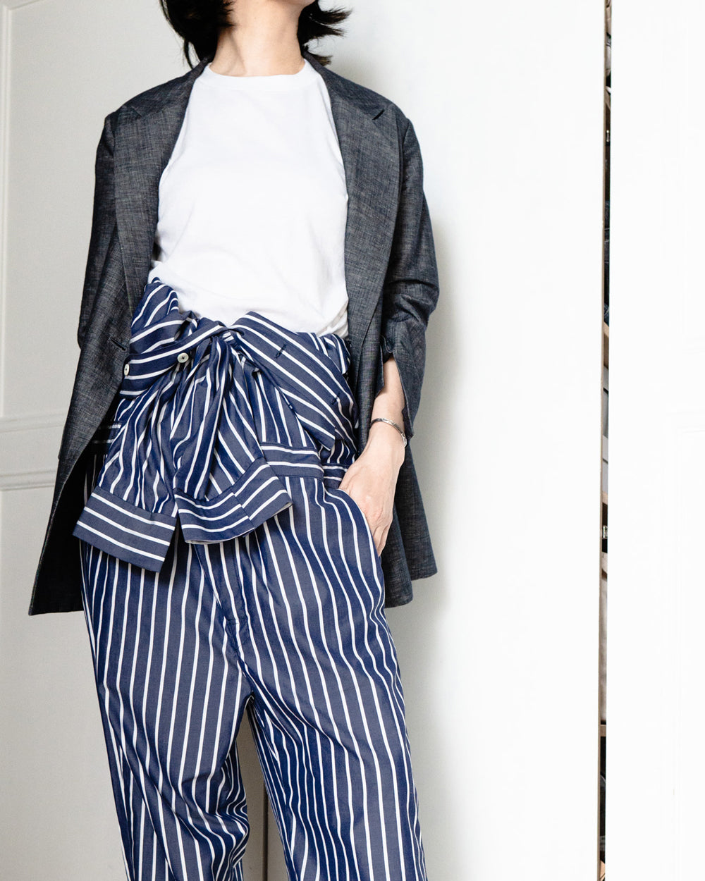 【20%OFF】 tsunagi-navy stripe