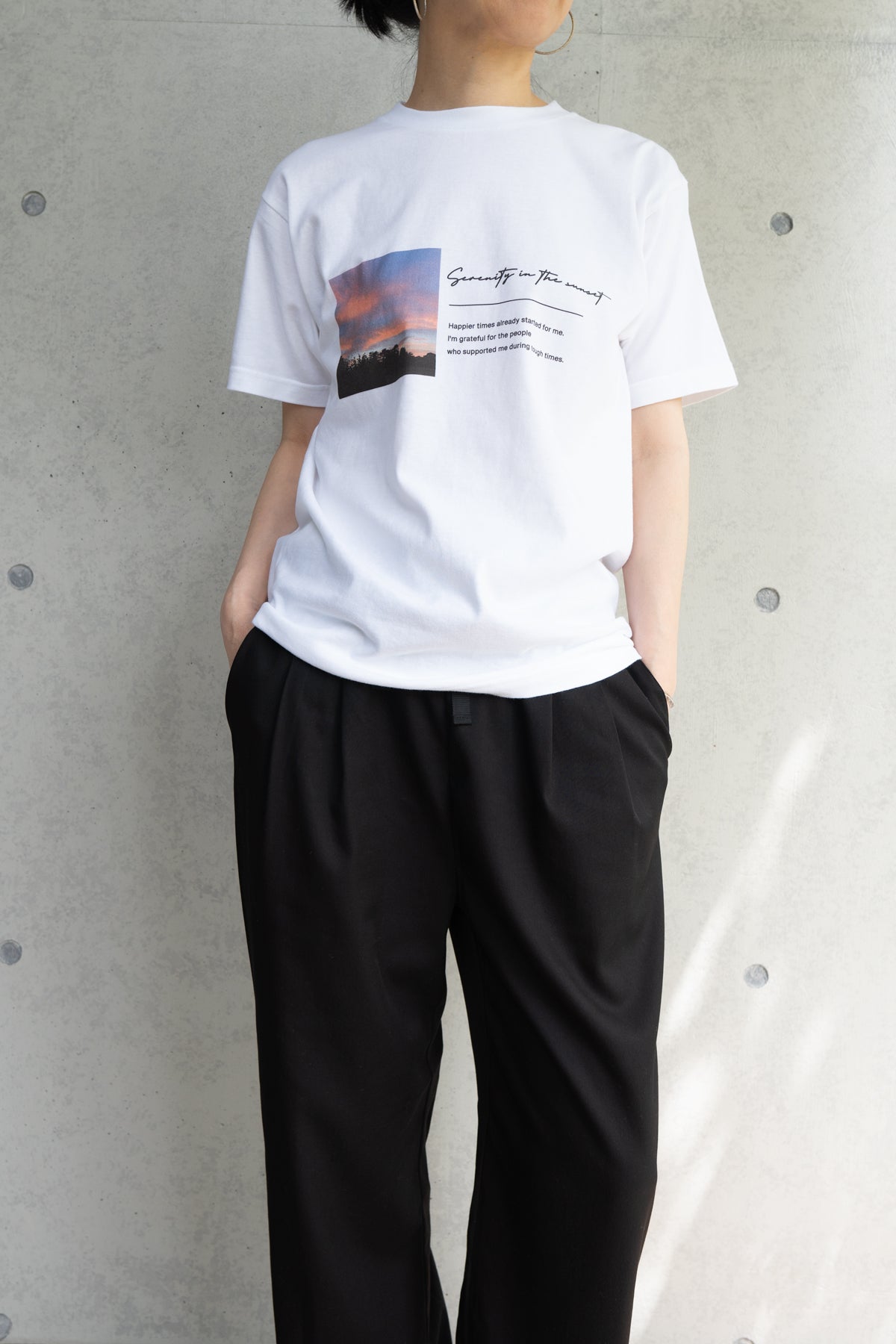 sunset tee
