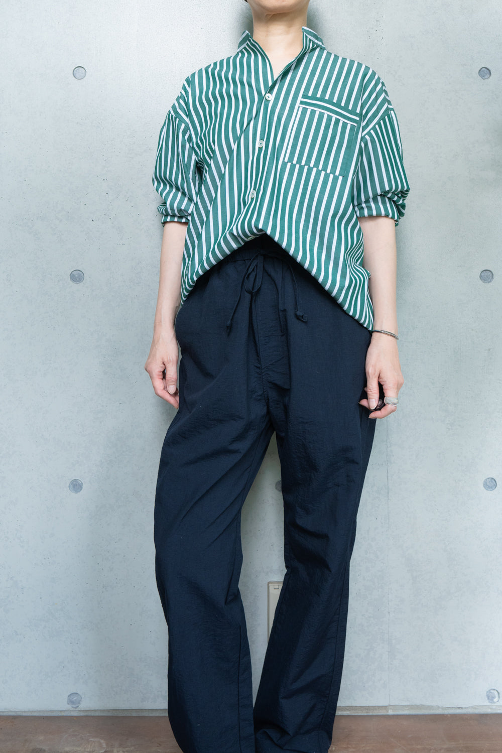 his pants-navy blue