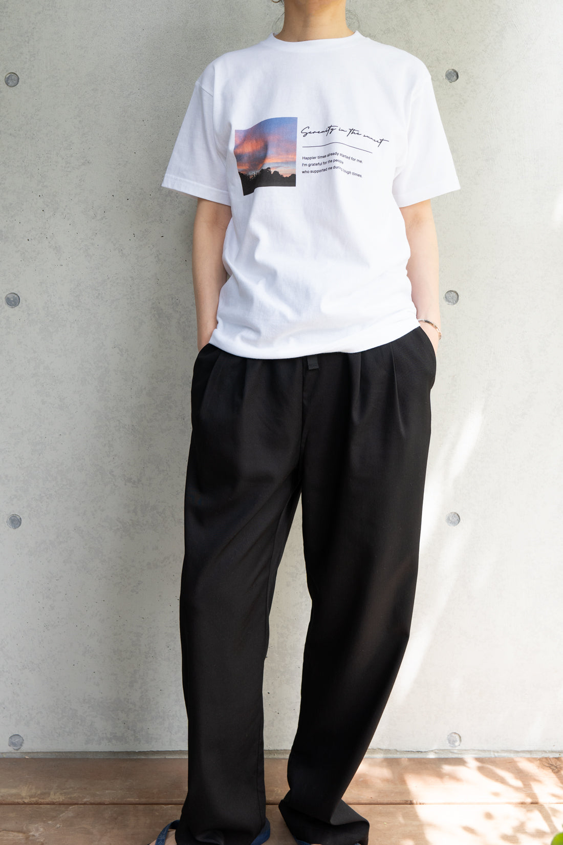 sunset tee