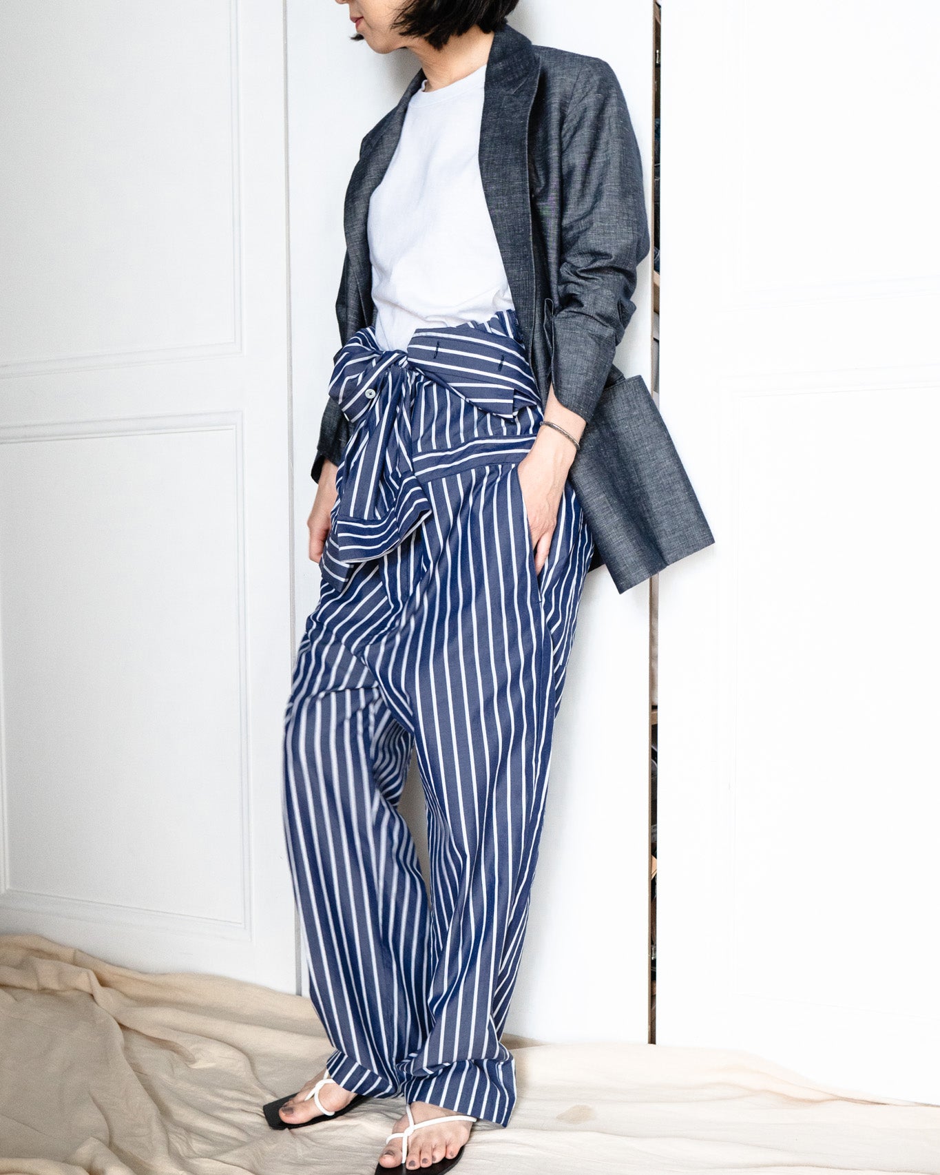 【20%OFF】 tsunagi-navy stripe