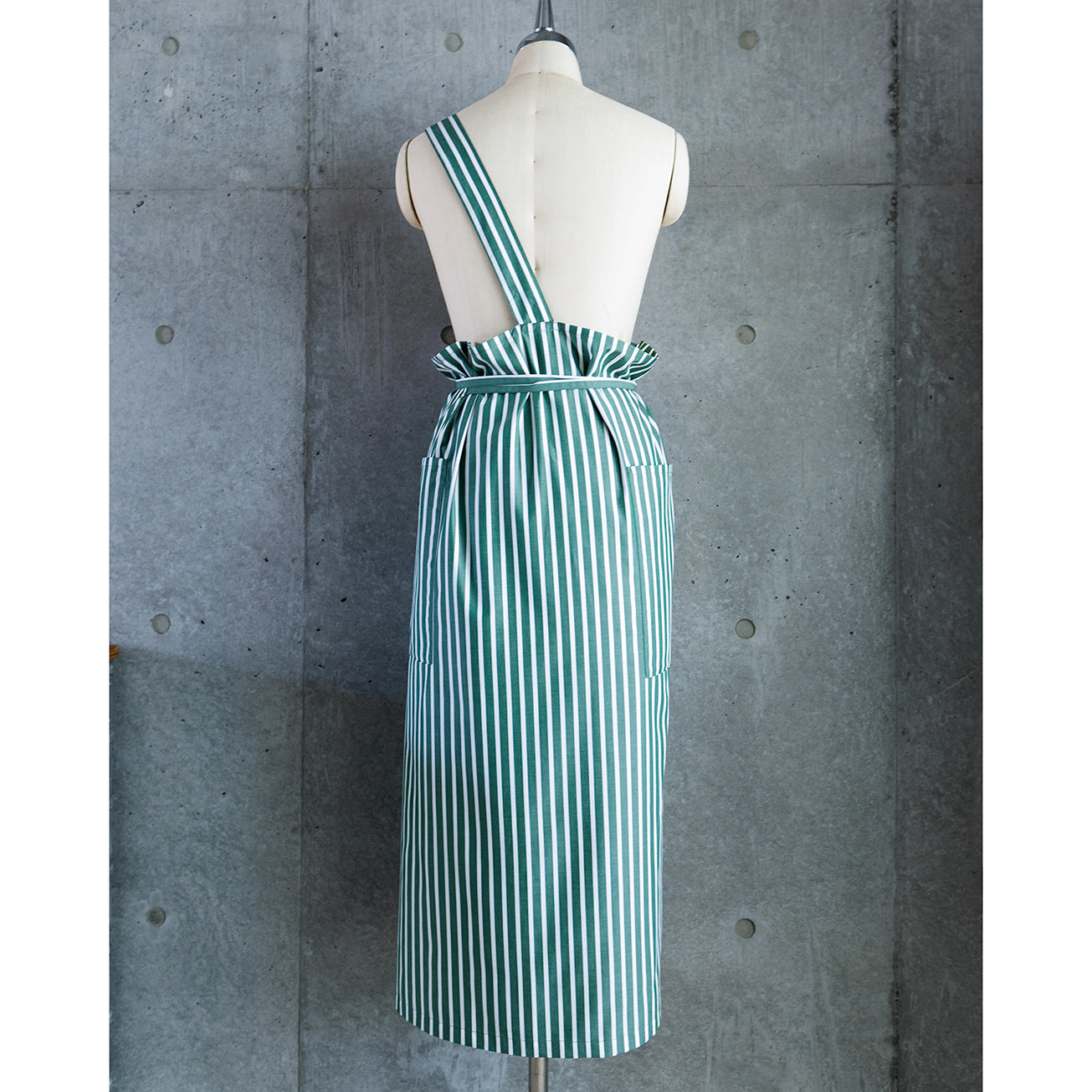 one mile apron Ⅱ-green stripe