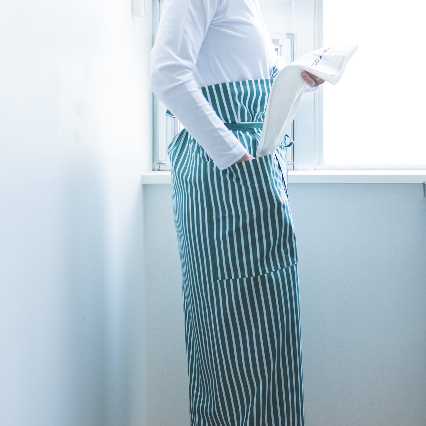 one mile apron Ⅱ-green stripe