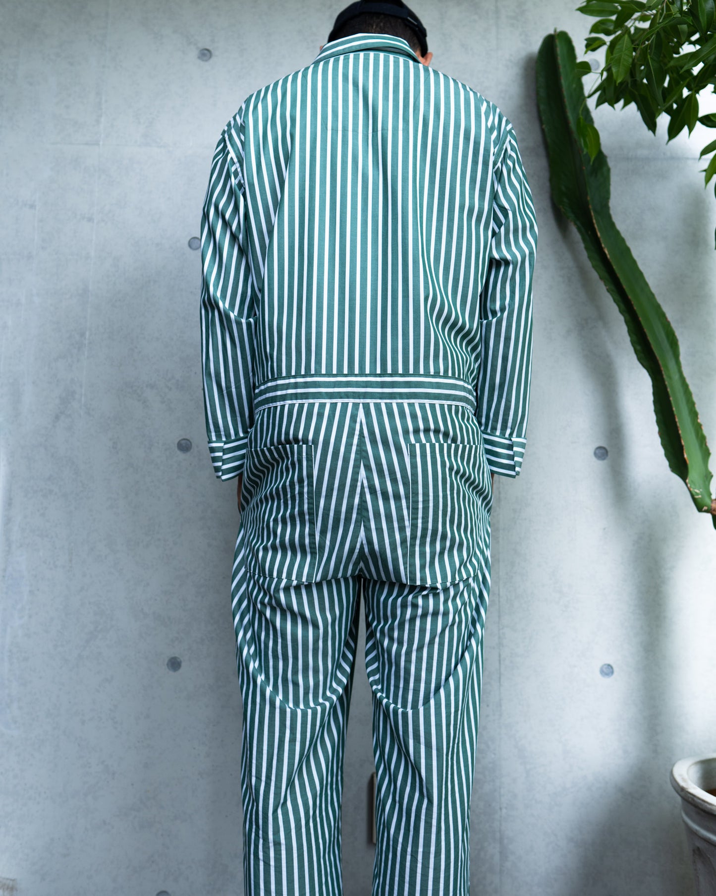 tsunagi-green stripe