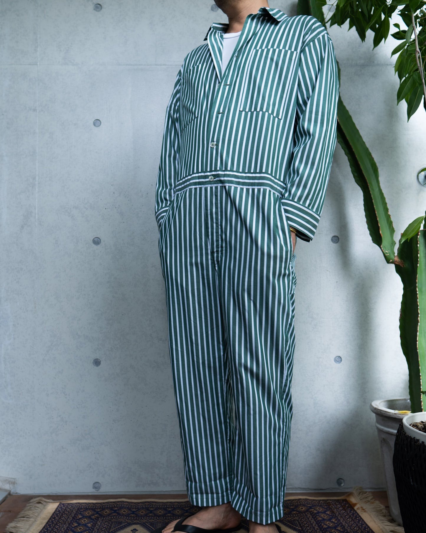 tsunagi-green stripe