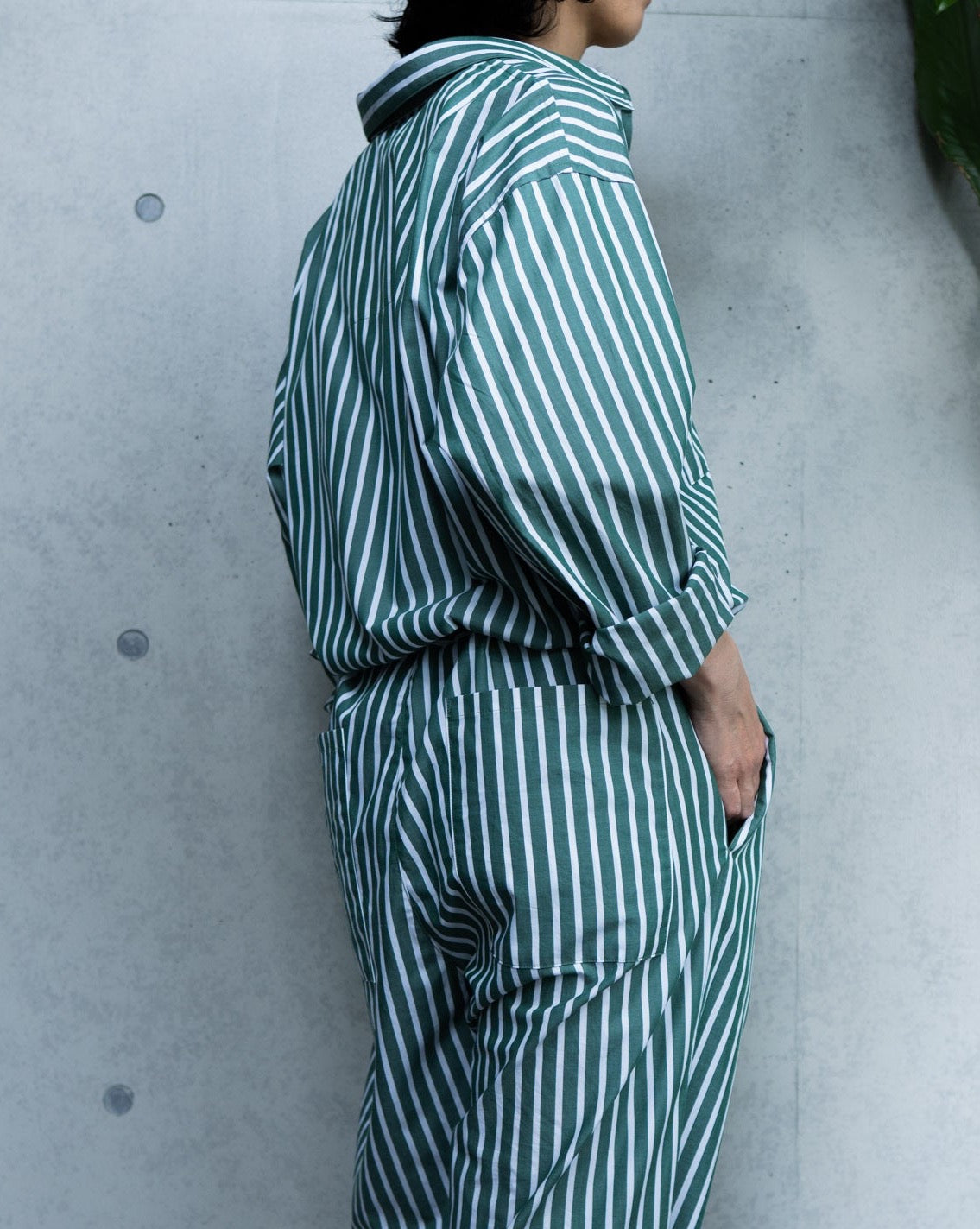 【20%OFF】tsunagi-green stripe