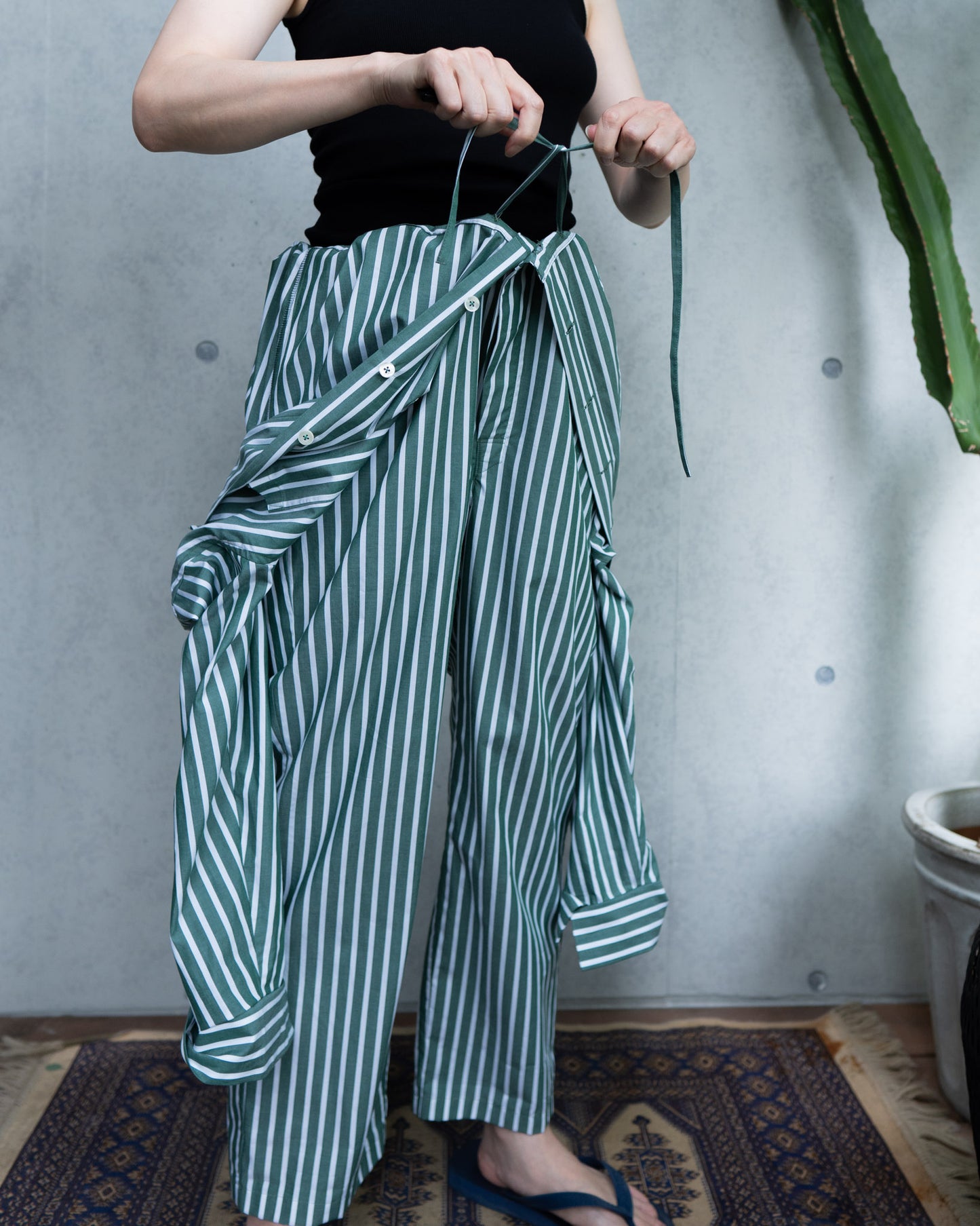 【20%OFF】tsunagi-green stripe