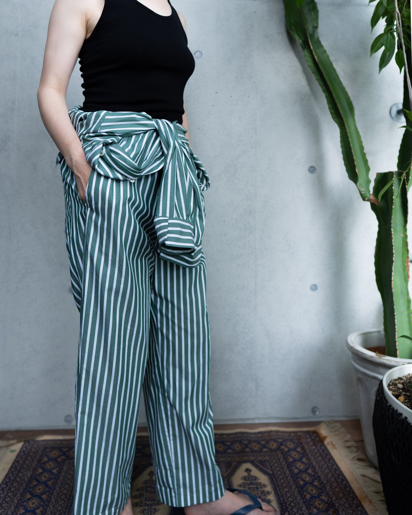 【20%OFF】tsunagi-green stripe