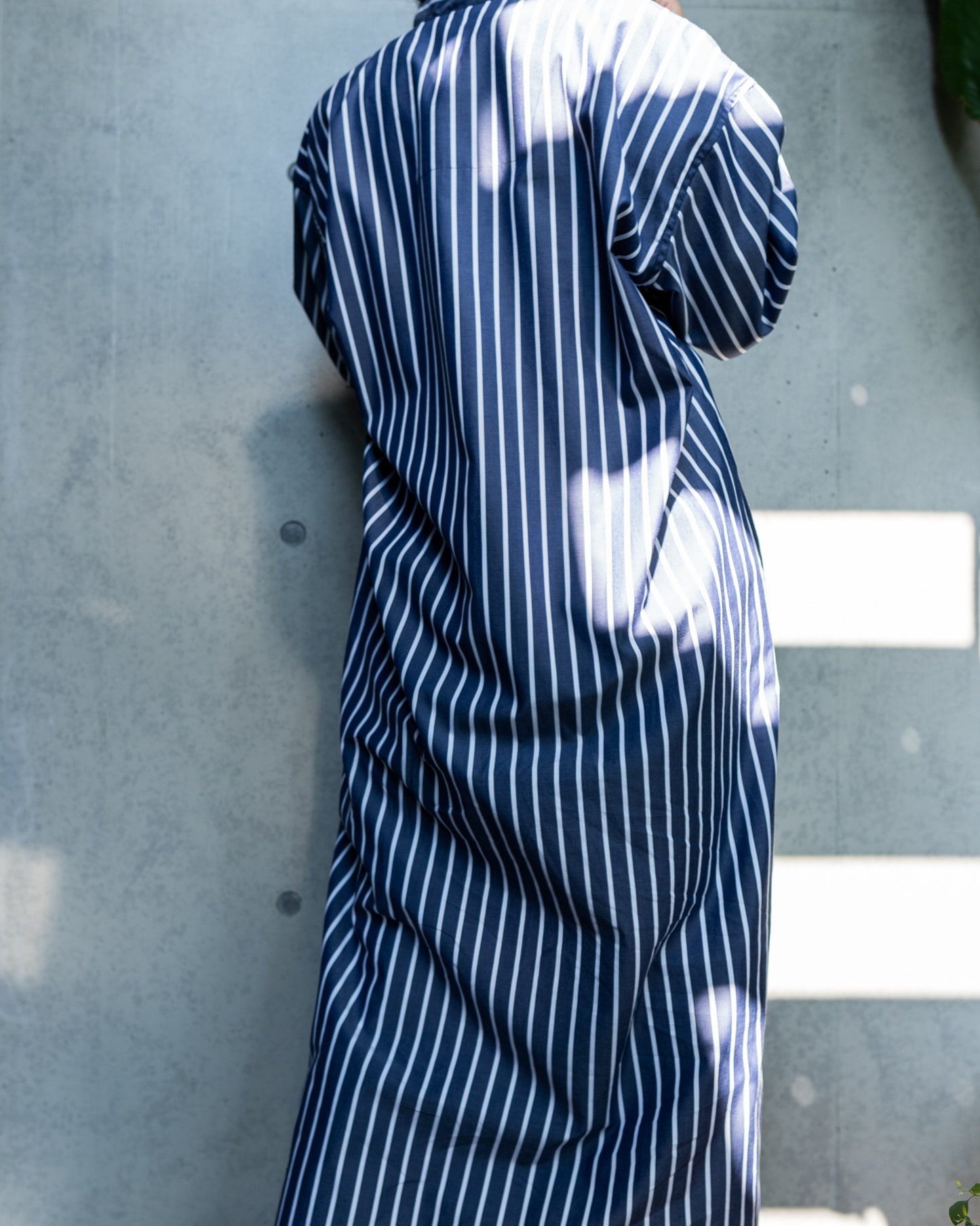 【期間限定20%OFF】hers dress- navy stripe
