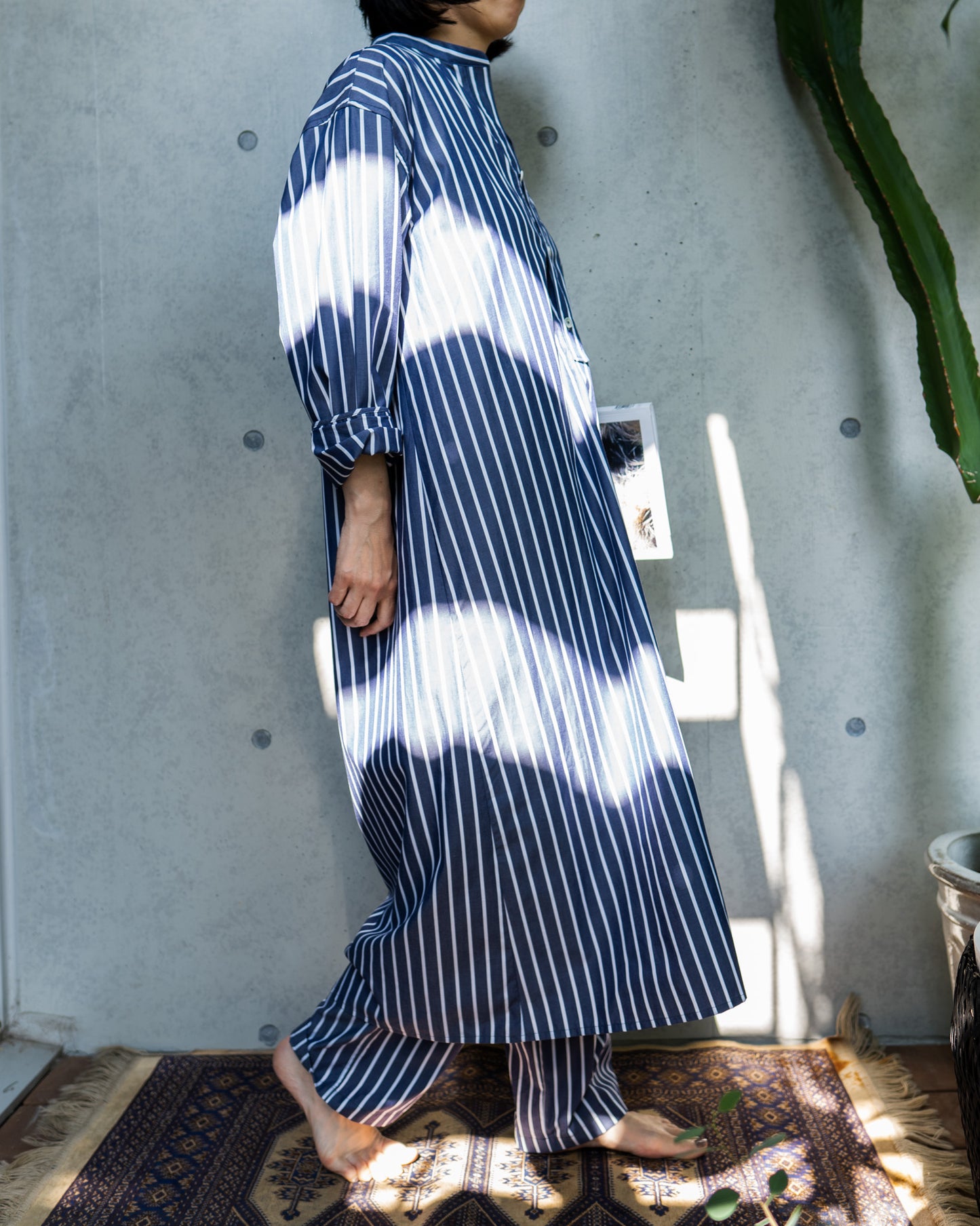【期間限定20%OFF】hers dress- navy stripe