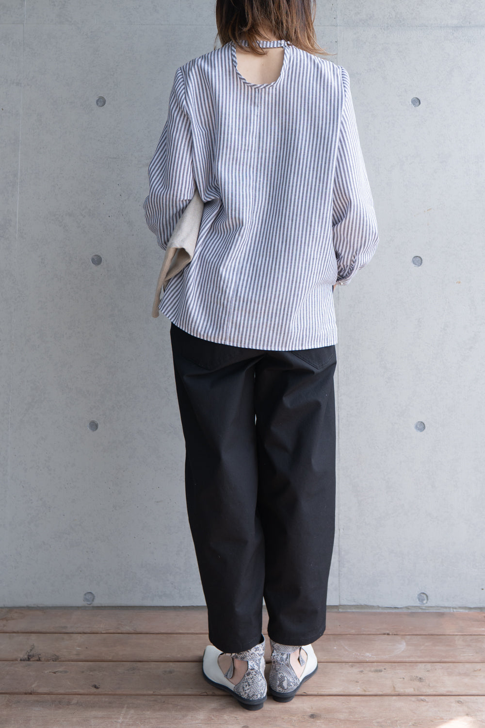 タックブラウス the maiden stripe