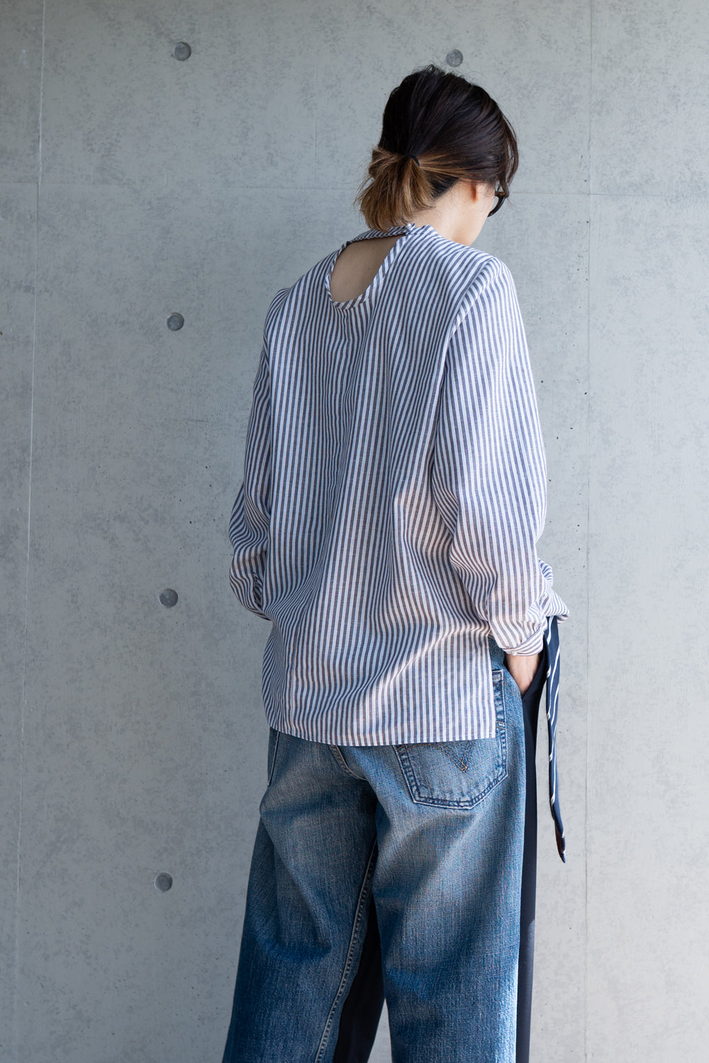 タックブラウス the maiden stripe