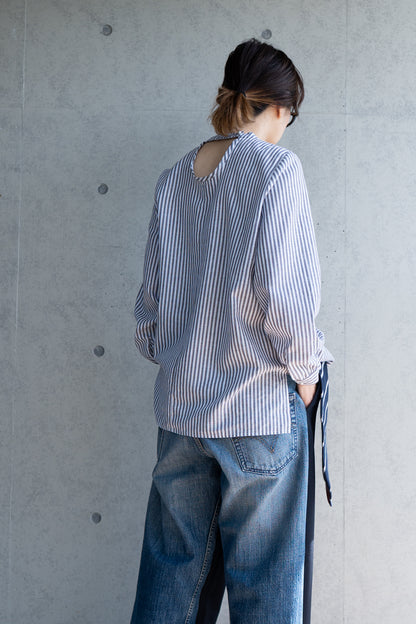 タックブラウス the maiden stripe