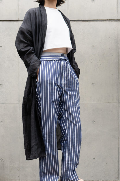 his pants-navy stripe