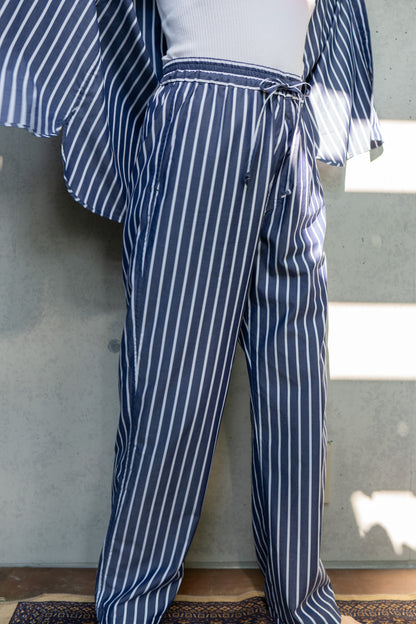 his pants-navy stripe