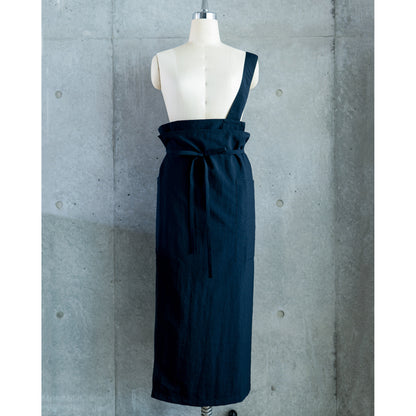 one mile apron Ⅱ-navy blue