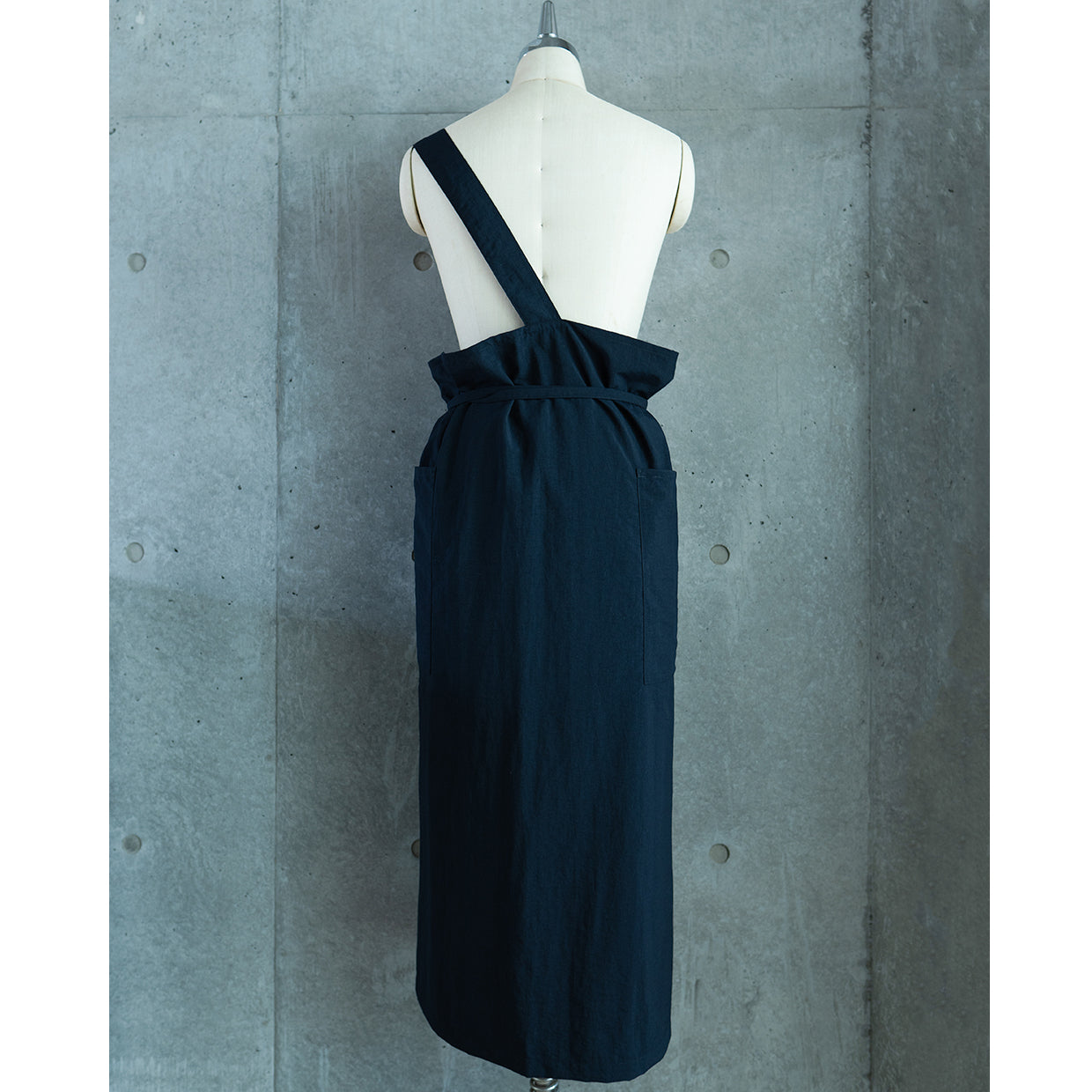 one mile apron Ⅱ-navy blue