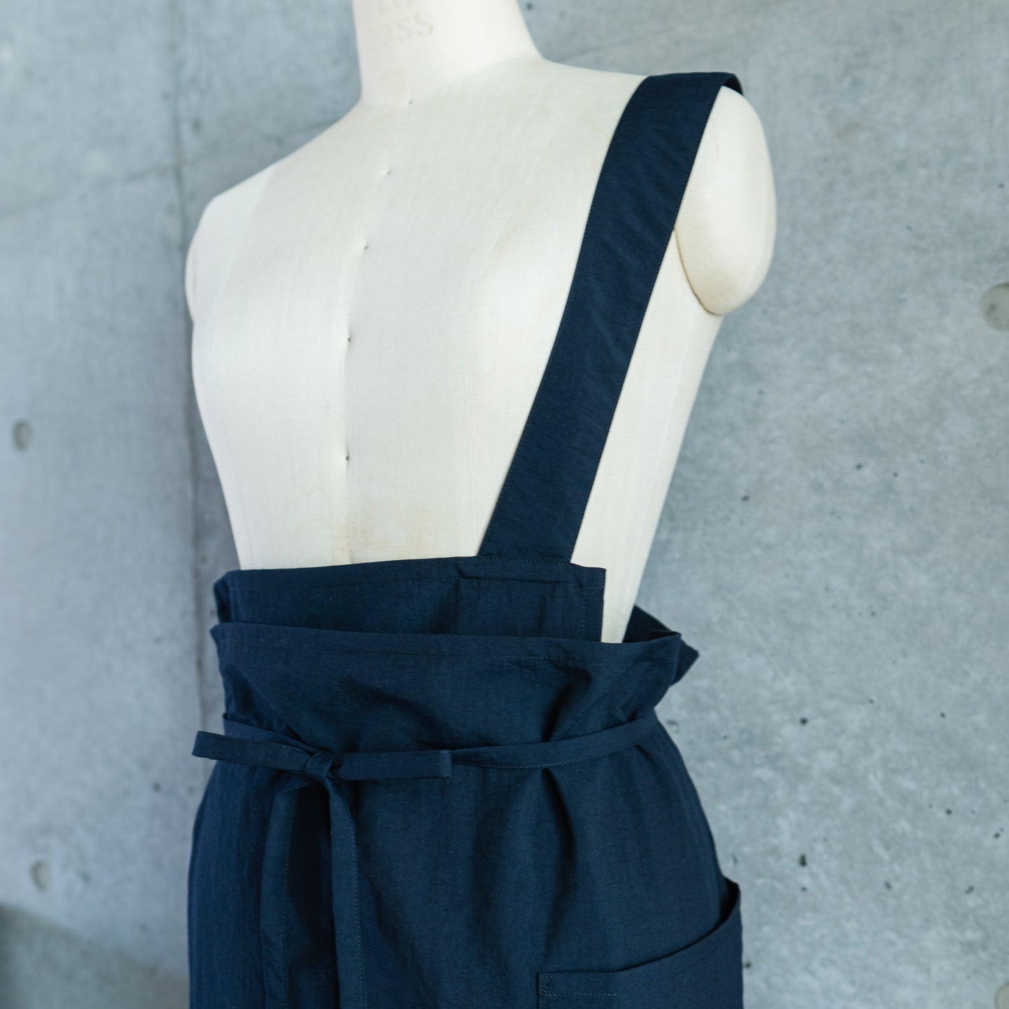 one mile apron Ⅱ-navy blue