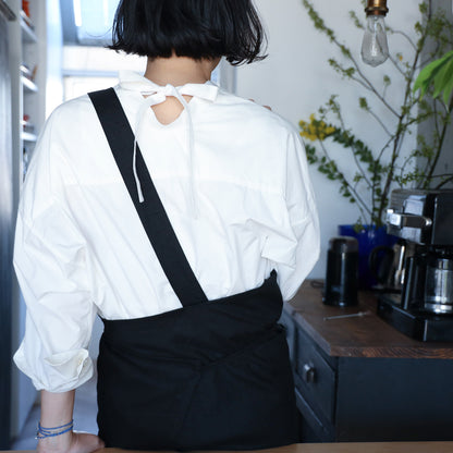 one mile apron-linen kuro