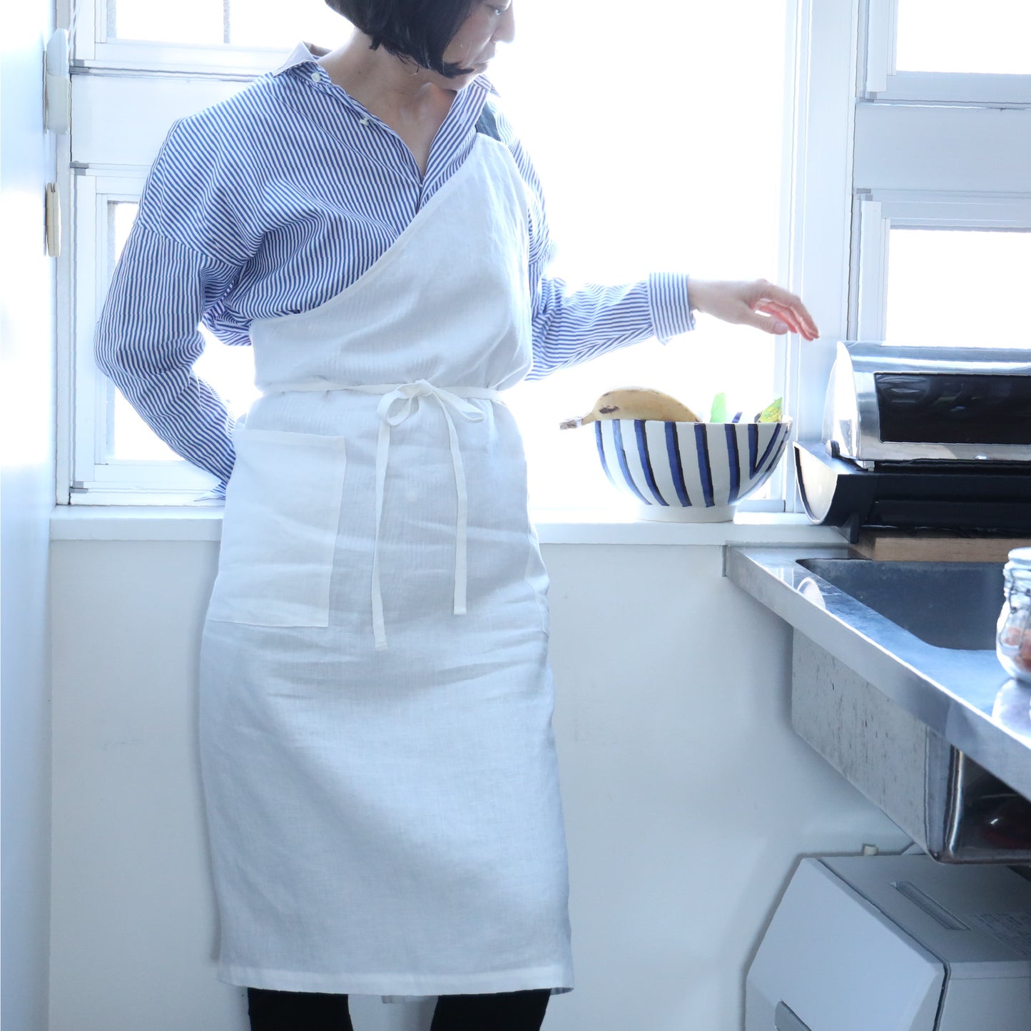 one mile apron-linen siro