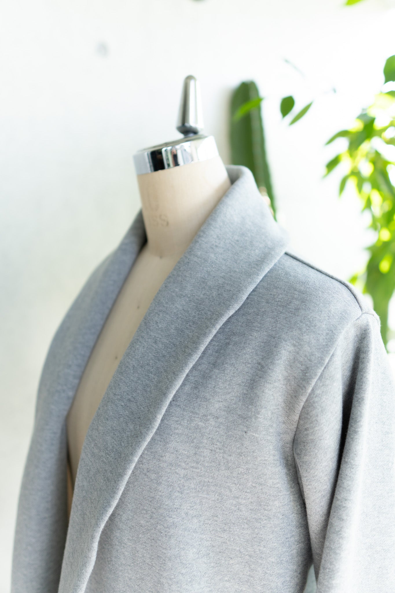 ぬくもりrobe-bicolor / top gray