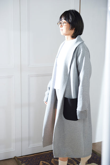 ぬくもりrobe-bicolor / top gray