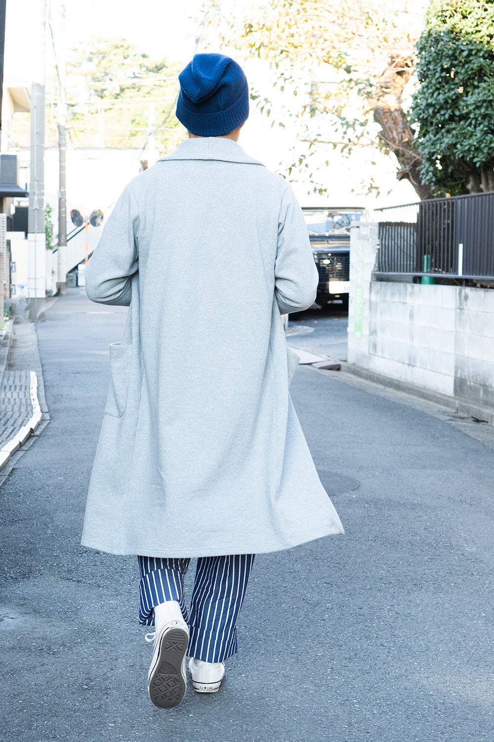 ぬくもりrobe-bicolor / top gray