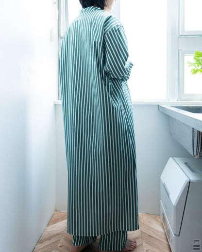 hers dress- green stripe